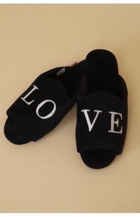 CHINELO RASTEIRO COM BORDADO LOVE (808-A)