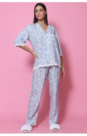 PIJAMA MANGA ¾ (102407)F