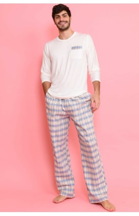 PIJAMA MANGA LONGA MASCULINO (102106)