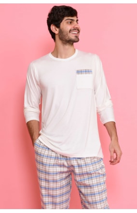 PIJAMA MANGA LONGA MASCULINO (102106)
