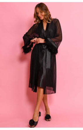 ROBE MIDI PLUMAS (19785)